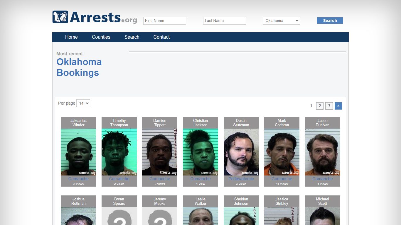 Oklahoma Arrests and Inmate Search